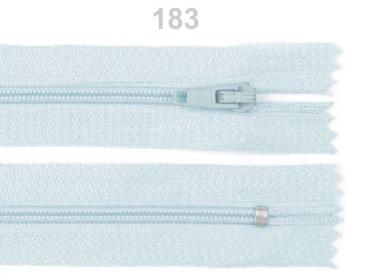 Reißverschluss Spirale 3 mm Länge 12 cm pinlock Eisblau